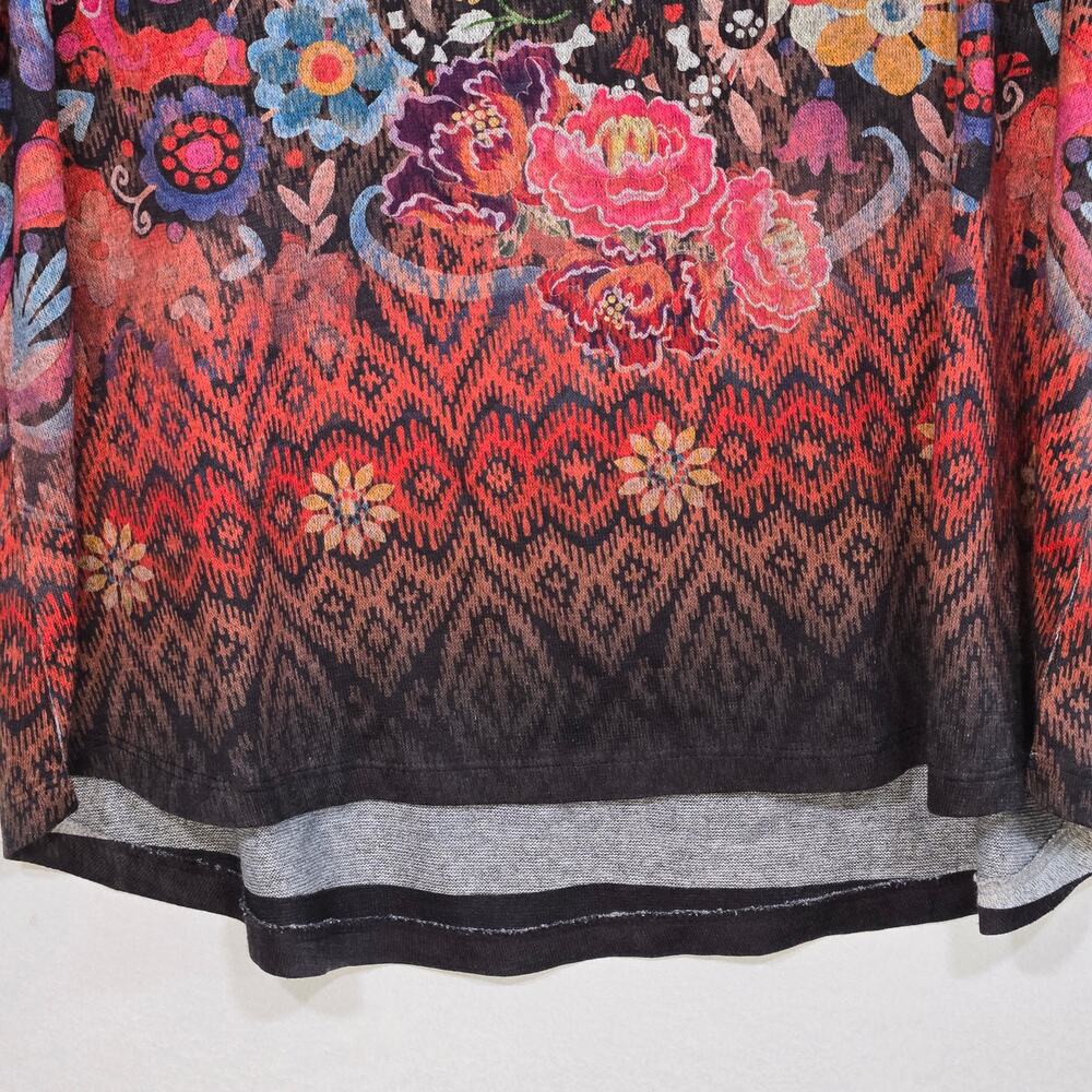 Sugar Skull Cat Shirt By Energe World Wear. Size 2X - Picture 7 of 9